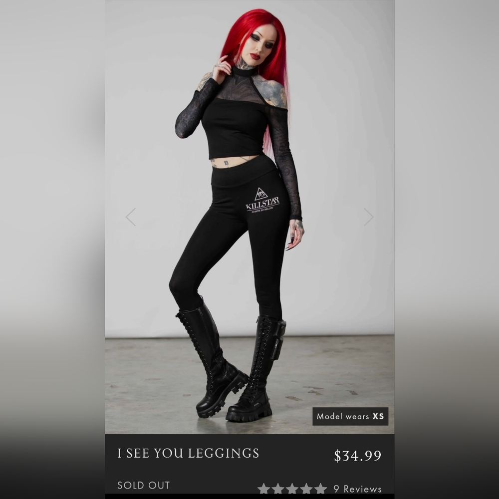 Killstar "I See You" Leggings. PRICE FIRM